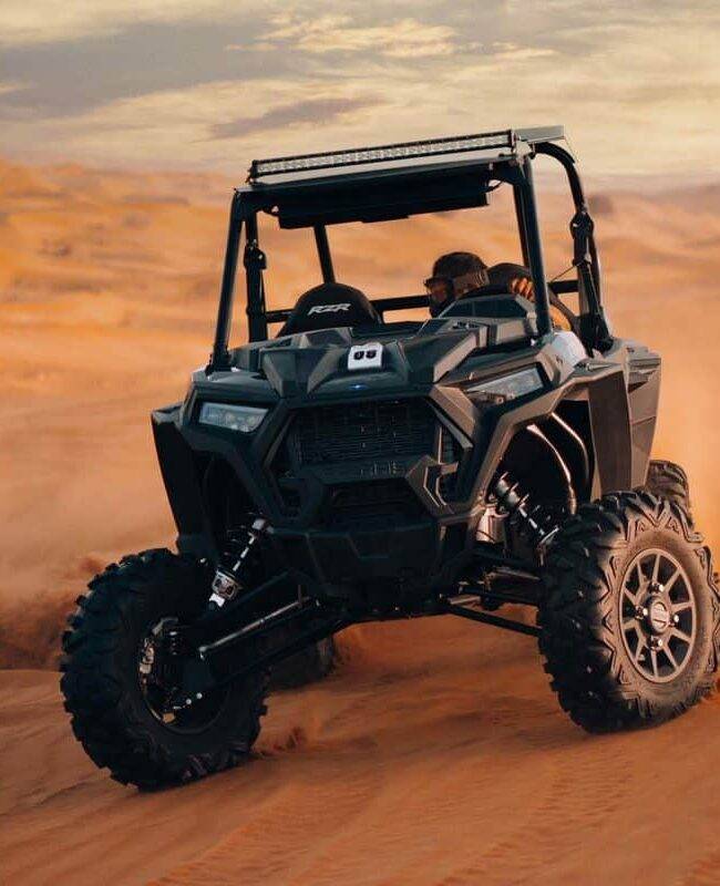 solo buggy tour in dubai desert evening time